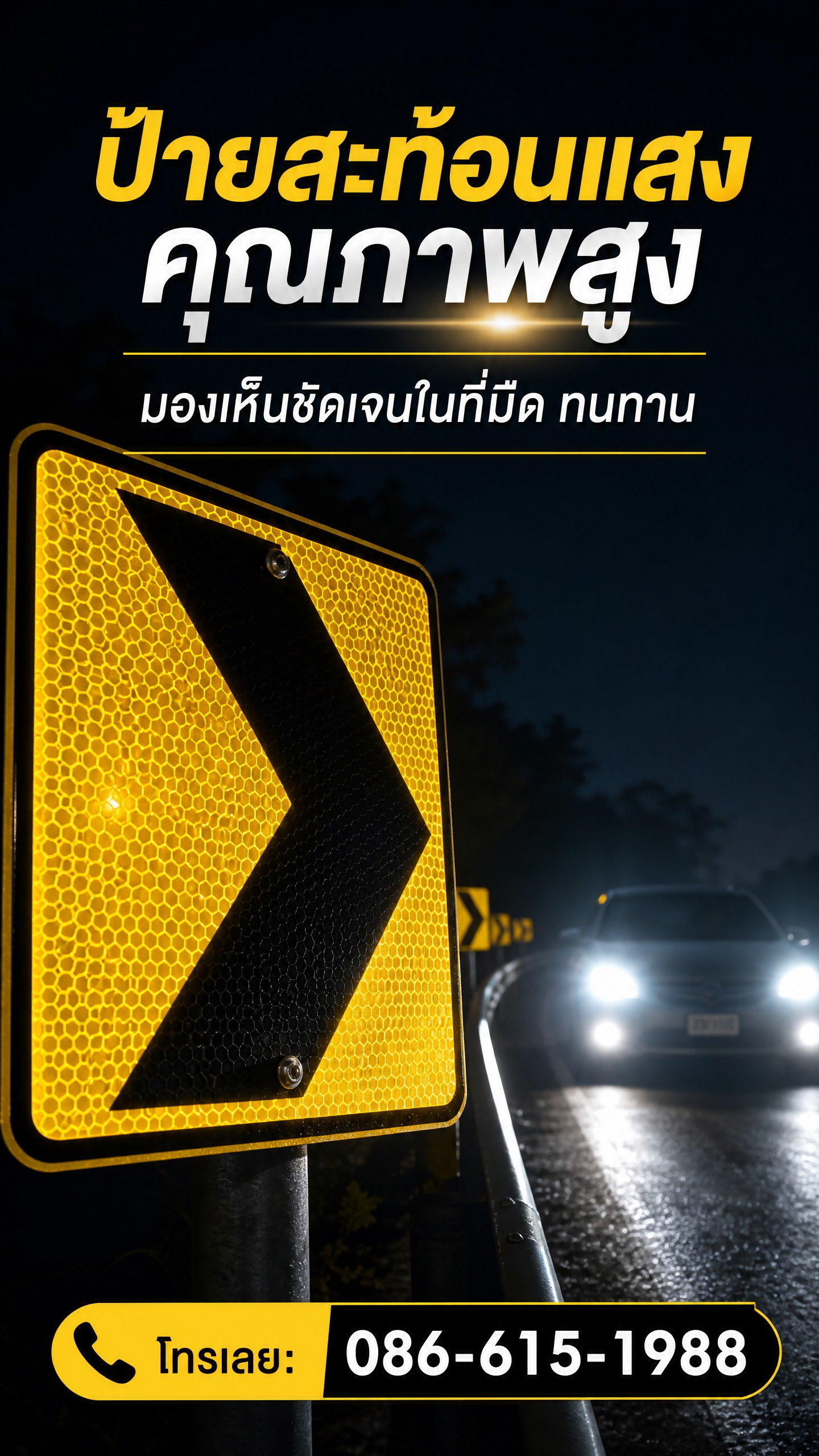 ป้ายสะท้อนแสง ตัวอย่างที่ 4