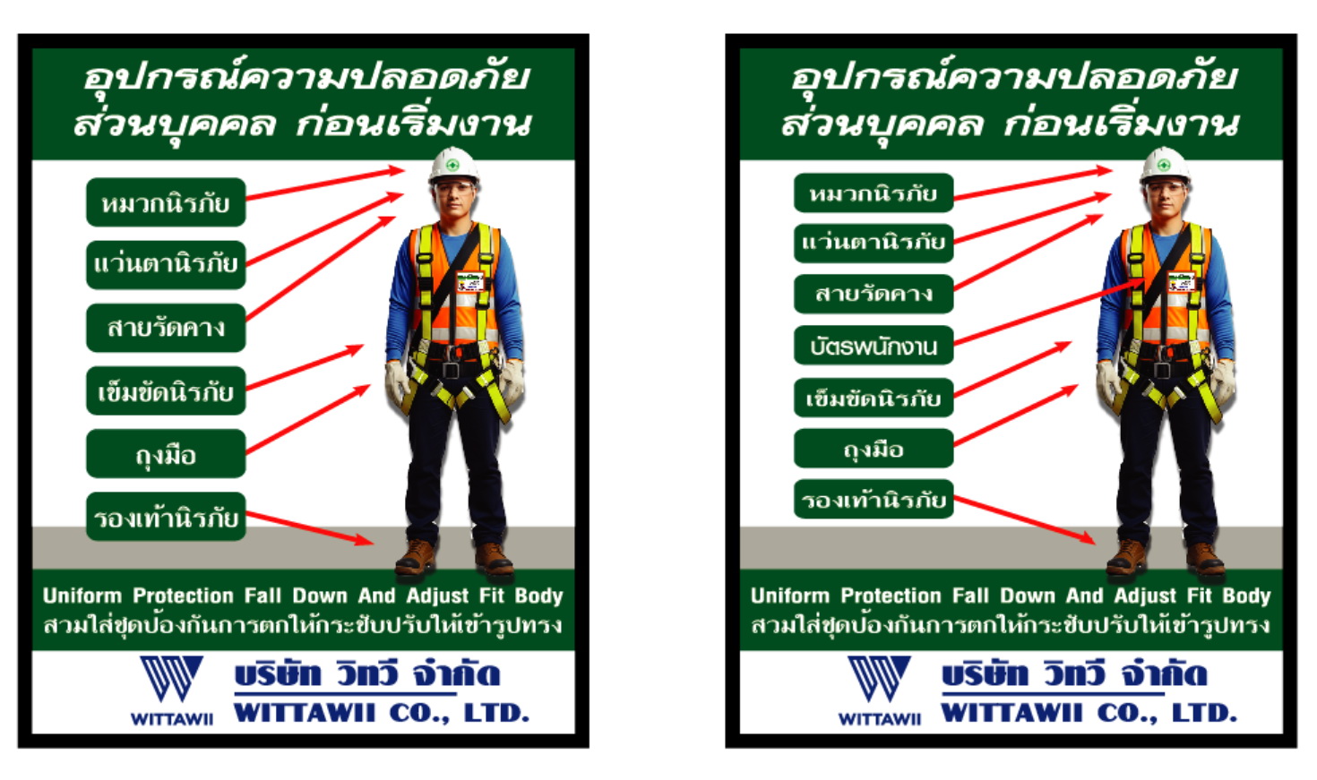 ป้ายบังคับสวมใส่อุปกรณ์ป้องกัน
มีทั้งแบบไวนิล/พลาสวู้ด/อลูมิเนียม 