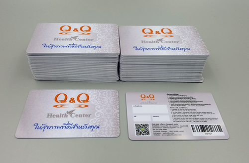 บัตร QR Code พลาสติก