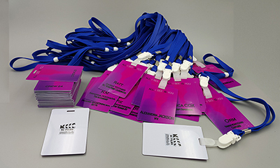 บัตรพนักงานดีไซน์โมเดิร์น