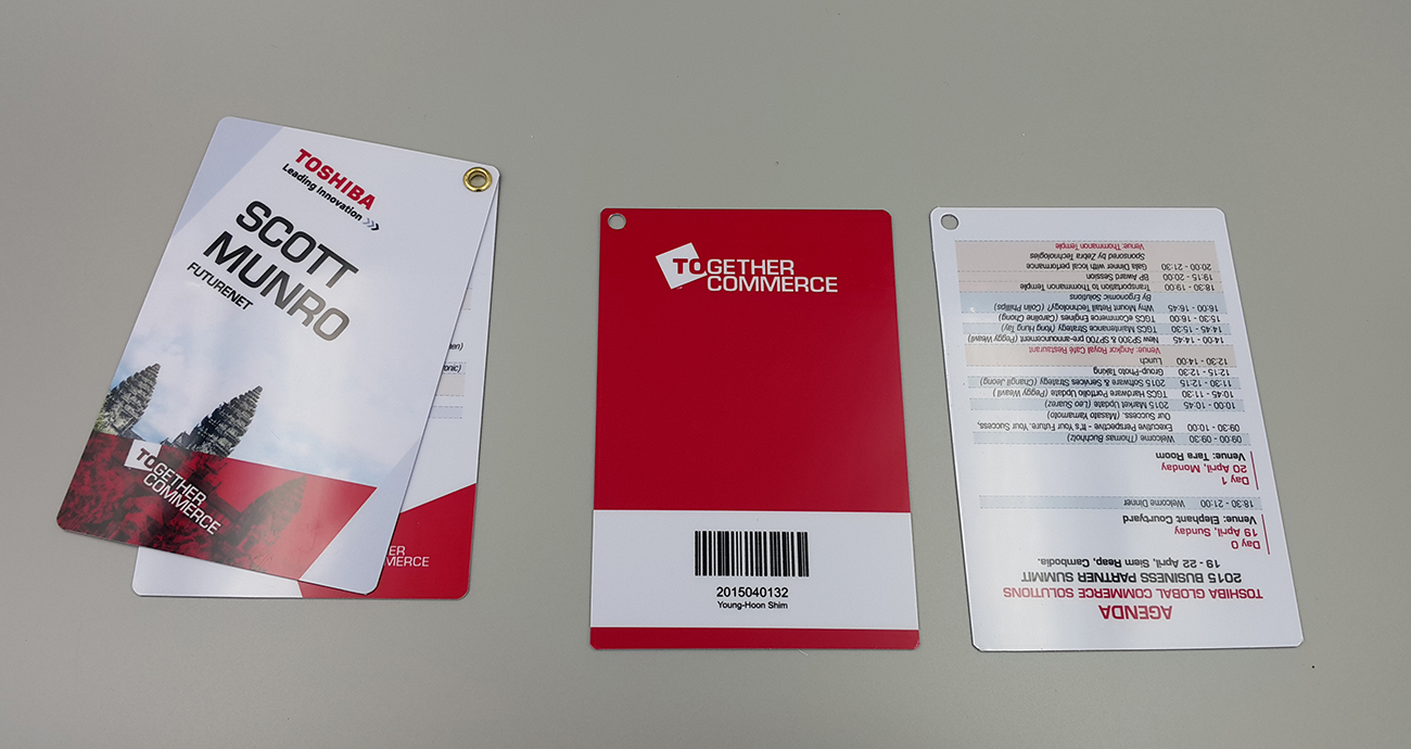 บัตรพนักงานสำหรับงานสัมมนา Exhibition